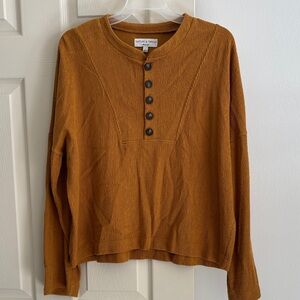 Madewell Mustard Henley long sleeve